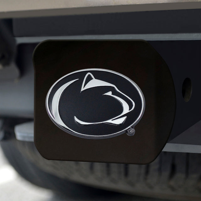 Penn State Nittany Lions Hitch Cover Chrome Emblem on Black