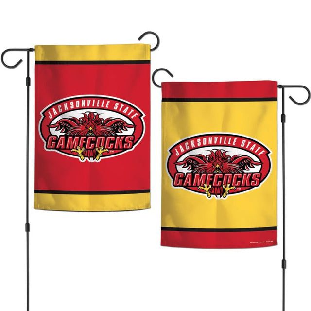 Banderas de jardín de los Jacksonville State Gamecocks, de 2 lados, 12,5" x 18"