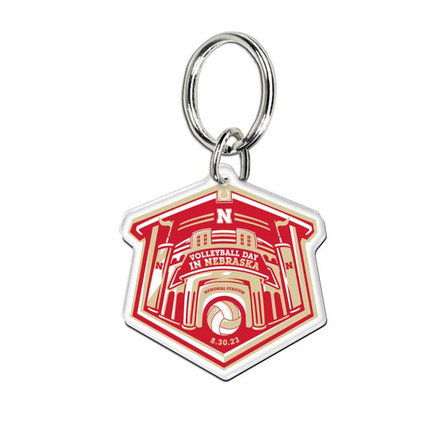 Llavero acrílico premium de los Nebraska Cornhuskers