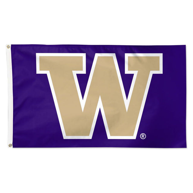 Equipo de 3x5 con bandera de Washington Huskies