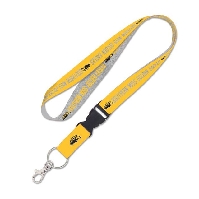 Southern Miss Golden Eagles HEATHER Lanyard w/detachable buckle 1"