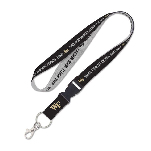 Wake Forest Demon Deacons HEATHER Lanyard w/detachable buckle 1"