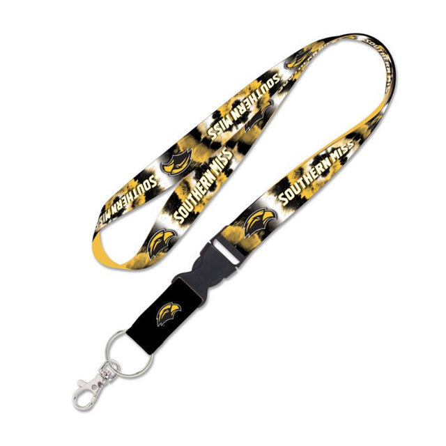 Southern Miss Golden Eagles TIE DYE Lanyard w/detachable buckle 1"