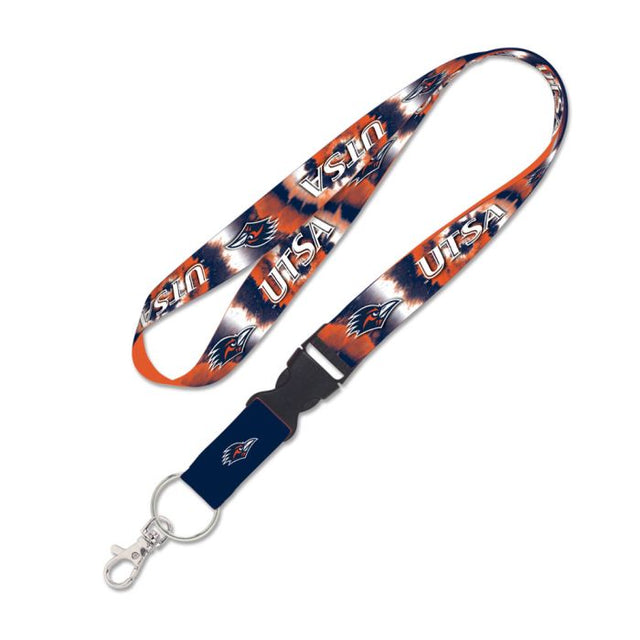 Texas San Antonio Roadrunners TIE DYE Lanyard w/detachable buckle 1"