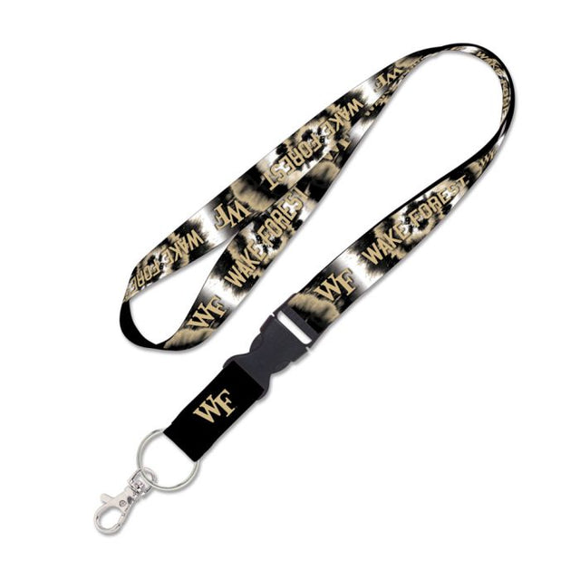 Wake Forest Demon Deacons TIE DYE Lanyard w/detachable buckle 1"