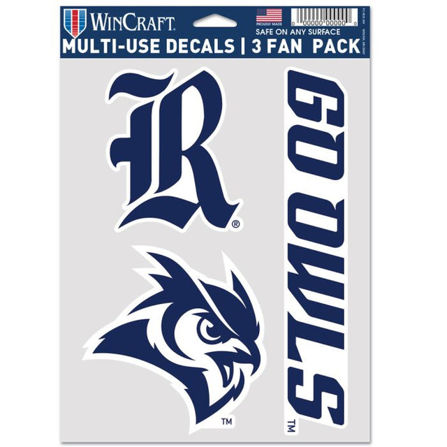 Rice Owls Multi Use 3 Fan Pack