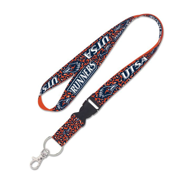 Texas San Antonio Roadrunners LEOPARD Lanyard w/detachable buckle 1"