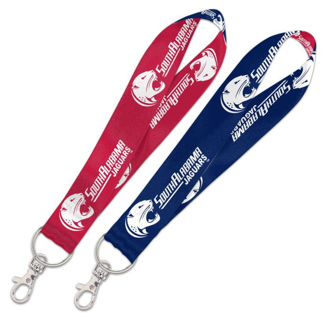 South Alabama Jaguars Lanyard Key Strap 1"