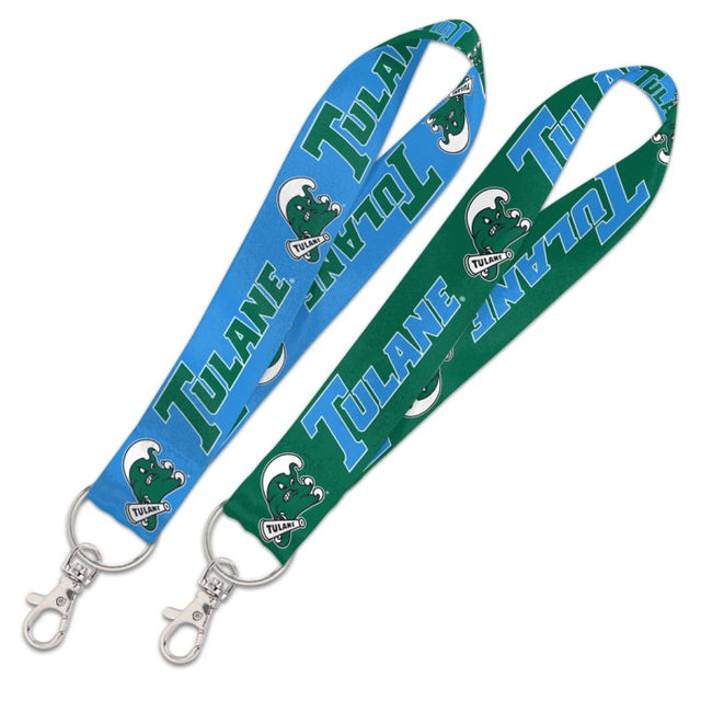 Tulane Green Wave Lanyard Key Strap 1"