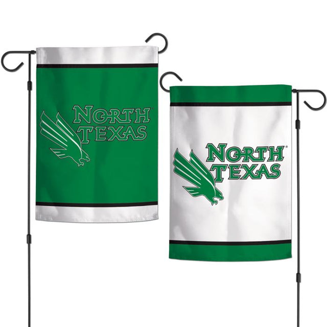 North Texas Mean Green Garden Flags 2 sided 12.5" x 18"