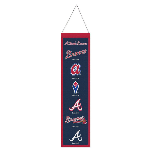 Atlanta Braves Banner Wool 8x32 Heritage Evolution Design