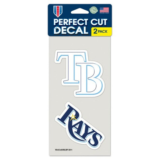 Tampa Bay Rays Decal 4x4 Die Cut Set of 2