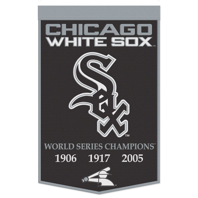 Pancarta de lana de los White Sox de Chicago de 24 x 38 pulgadas con diseño de Dynasty Champ