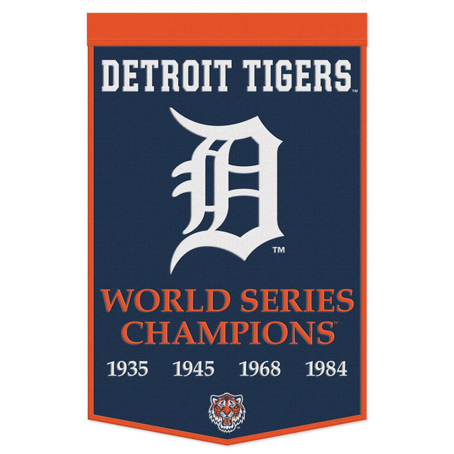 Detroit Tigers Banner Wool 24x38 Dynasty Champ Design