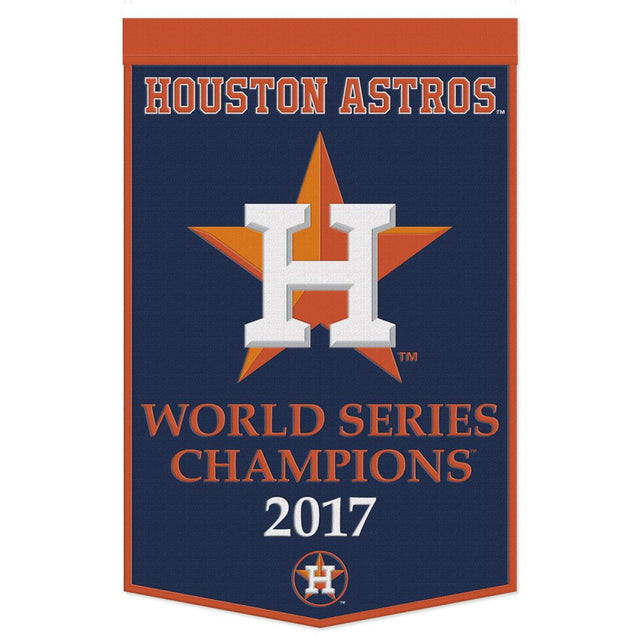 Estandarte de lana de los Houston Astros de 24 x 38 pulgadas con diseño Dynasty Champ