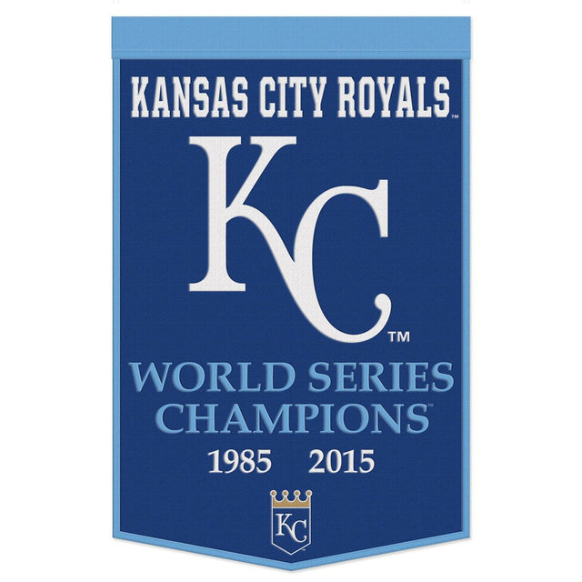 Estandarte de lana de los Kansas City Royals de 24 x 38 pulgadas con diseño de Dynasty Champ