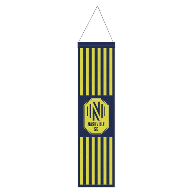 Estandarte de lana de Nashville SC de 8 x 32 pulgadas con diseño Heritage