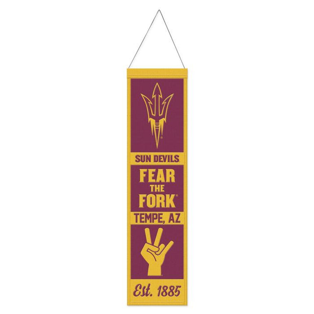 Arizona State Sun Devils ESTABLISHED Wool Banner 8" x 32"