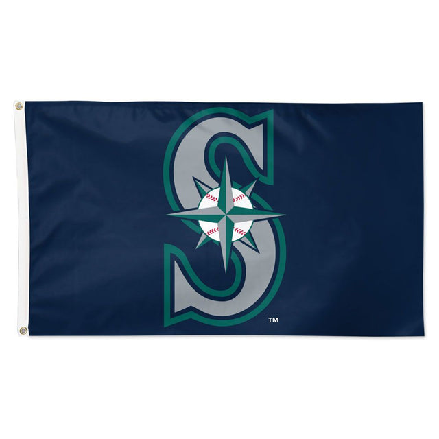 Bandera del equipo 3x5 de los Marineros de Seattle