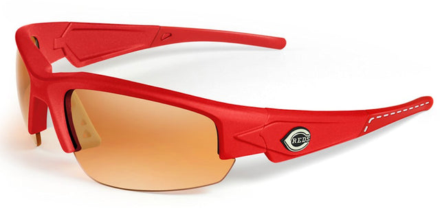 Gafas de sol de los Cincinnati Reds: Dynasty 2.0 Red con puntas rojas