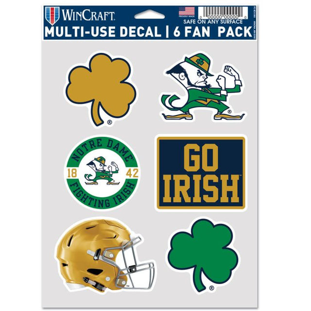 PAQUETE MULTIUSOS PARA 6 FANS DE Notre Dame Fighting Irish