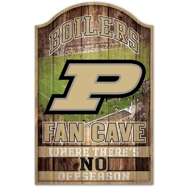 Letrero de madera de Purdue Boilermakers, 11" x 17", 1/4" de grosor