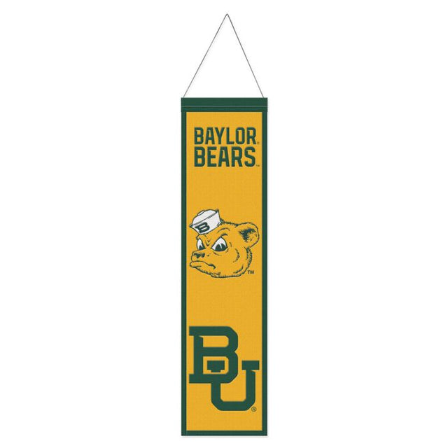 Baylor Bears EVOLUTION Wool Banner 8" x 32"