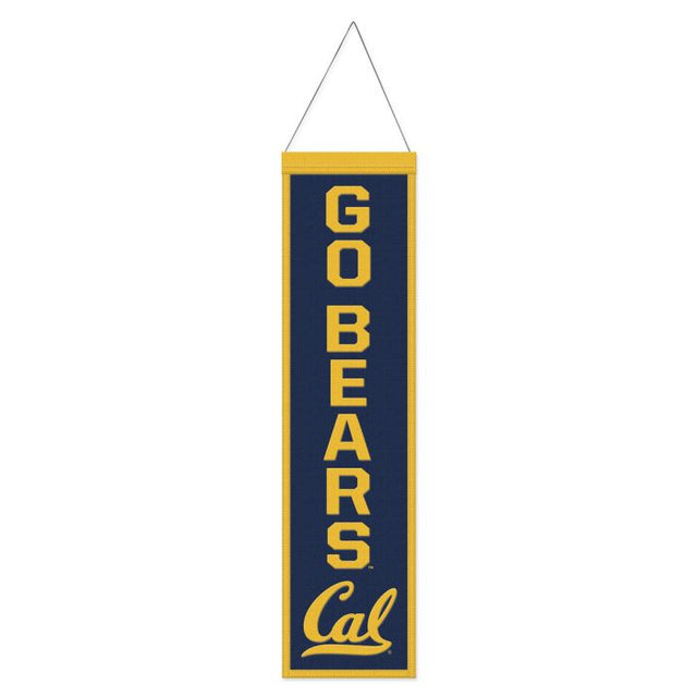 California Golden Bears SLOGAN Wool Banner 8" x 32"