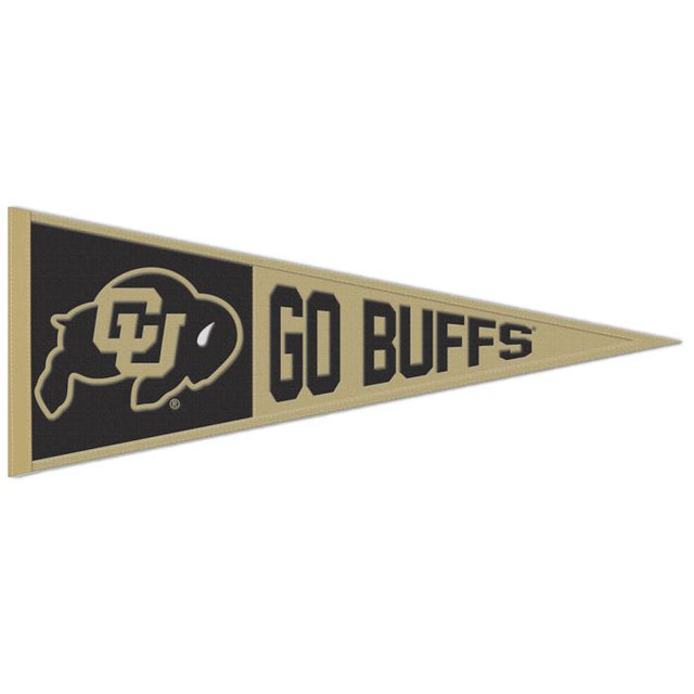 Banderín de lana con el lema de los Colorado Buffaloes, 13" x 32"