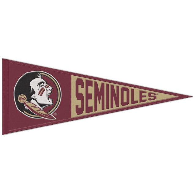 Banderín de lana de los Seminoles del estado de Florida, 13" x 32"