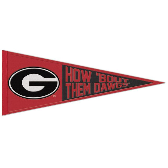 Georgia Bulldogs Wool Pennant 13" x 32"