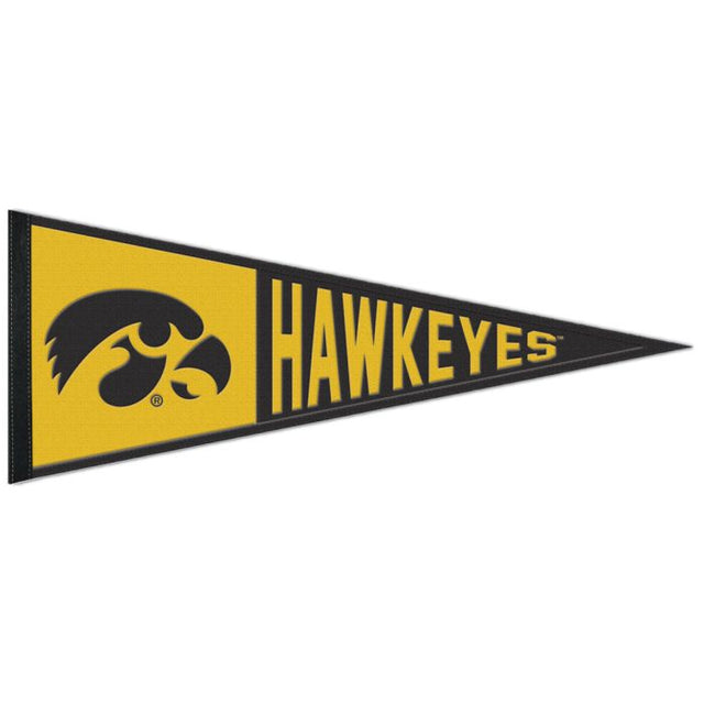 Banderín de lana de Iowa Hawkeyes de 13" x 32"