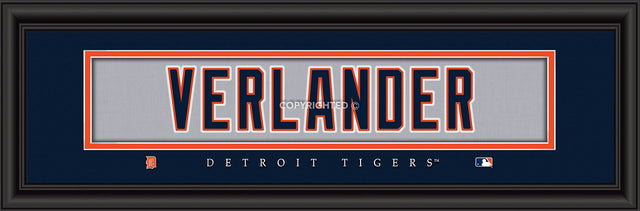 底特律老虎队印刷品 8x24 签名款 Justin Verlander