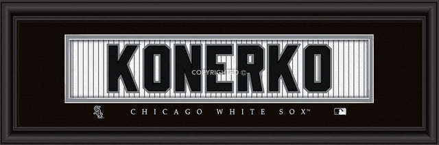 Impresión de Paul Konerko de los Chicago White Sox: firma de 20 x 60 cm