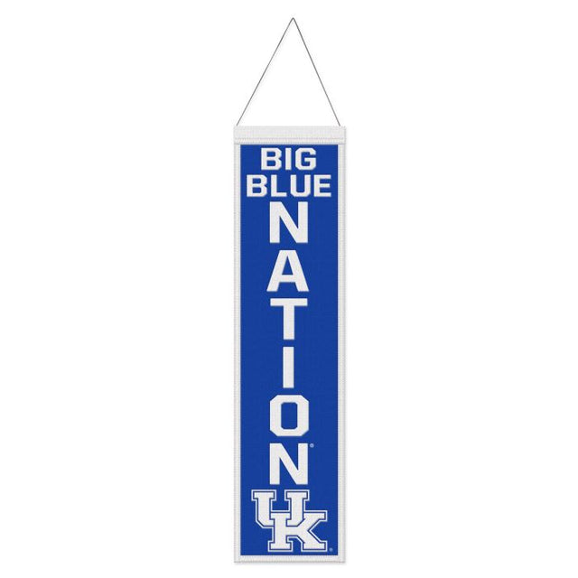 Bandera de lana de Kentucky Wildcats de 20 x 81 cm