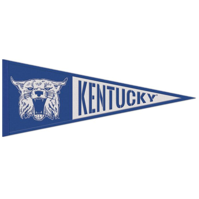 Banderín de lana de Kentucky Wildcats / Vintage Collegiate de 13" x 32"