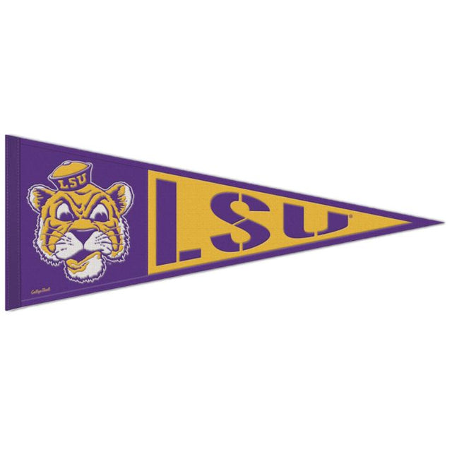 LSU Tigers /College Vault VAULT Wool Pennant 13" x 32"