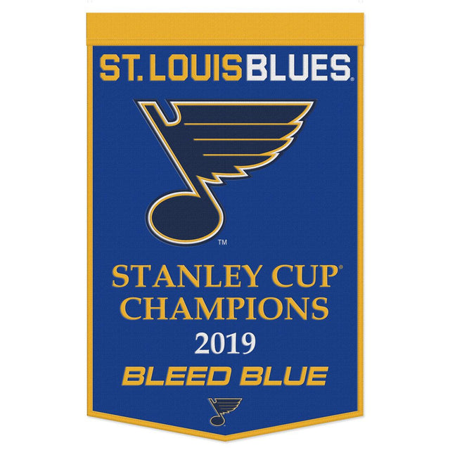 Estandarte de lana de los St. Louis Blues de 24 x 38 pulgadas con diseño de Dynasty Champ