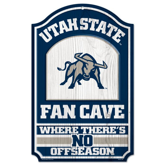 Utah State Aggies Wood Sign 11" x 17" 1/4" thick