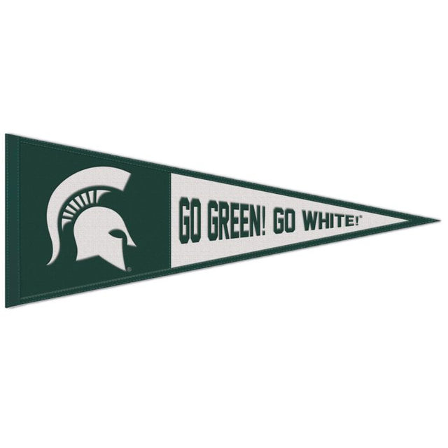 Michigan State Spartans SLOGAN Wool Pennant 13" x 32"