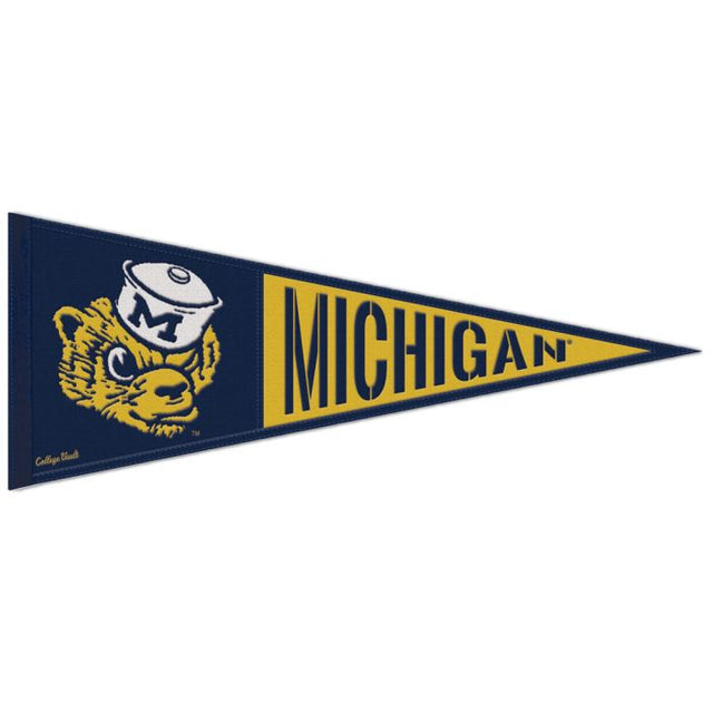 Banderín de lana VAULT de Michigan Wolverines/College Vault de 13" x 32"