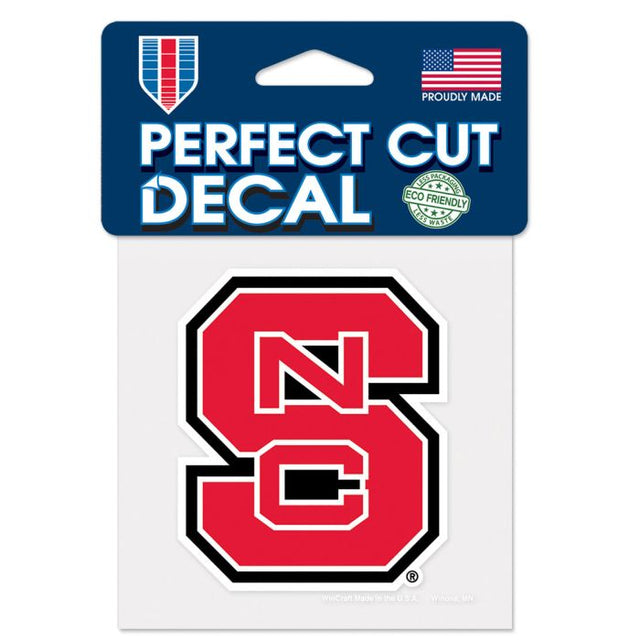 NC State Wolfpack Perfect Cut Color Decal 4" x 4"