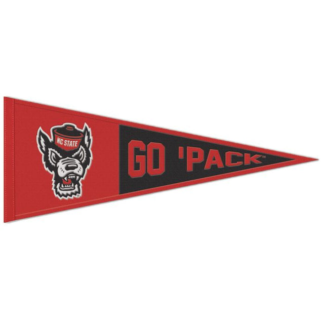 NC State Wolfpack SLOGAN Wool Pennant 13" x 32"