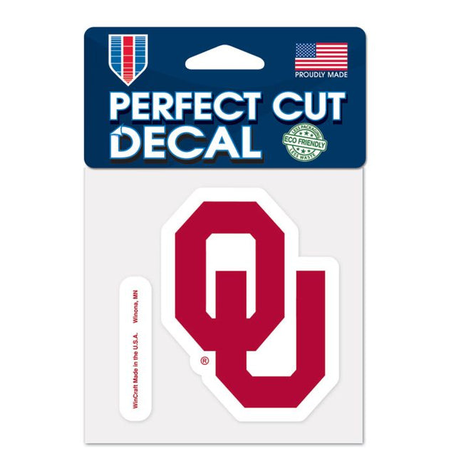 Oklahoma Sooners Perfect Cut Color Decal 4" x 4"