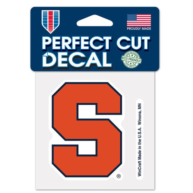 Syracuse Orange Perfect Cut Color Decal 4" x 4"