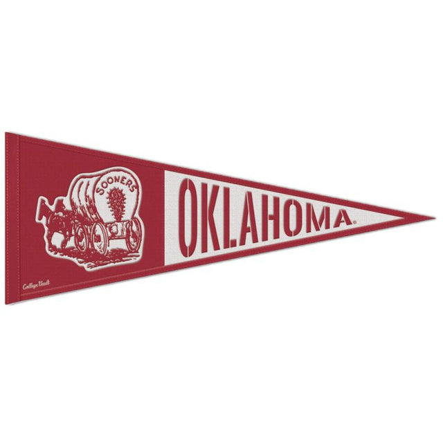 Banderín de lana retro de los Oklahoma Sooners/Collegiate Vintage de 13" x 32"