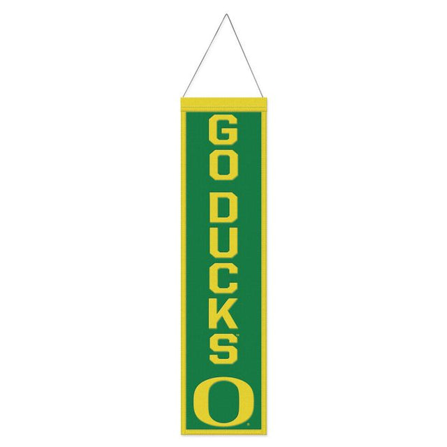 Oregon Ducks Wool Banner 8" x 32"