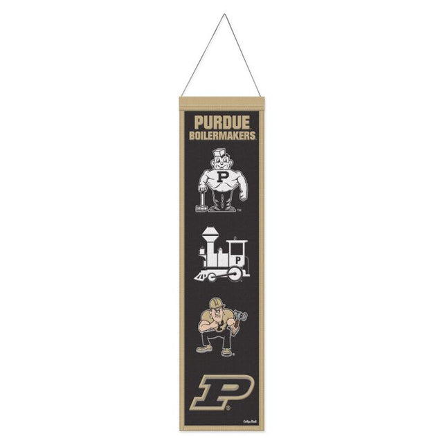 Estandarte de lana de los Purdue Boilermakers de 8" x 32"