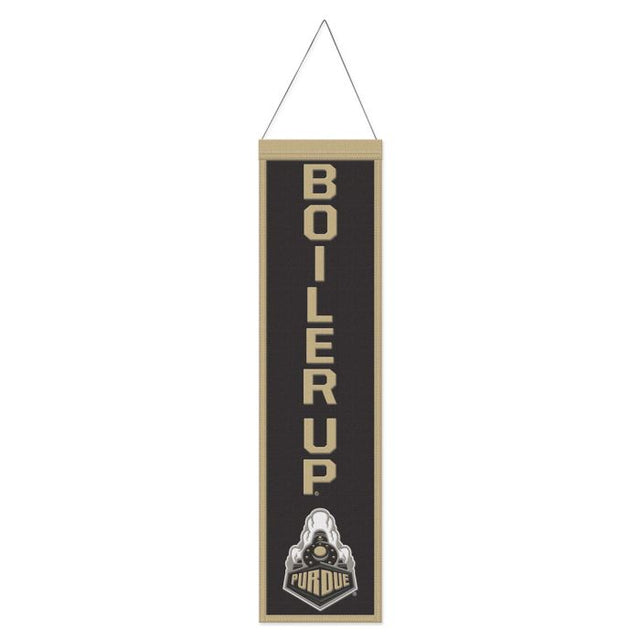 Estandarte de lana de los Purdue Boilermakers de 8" x 32"