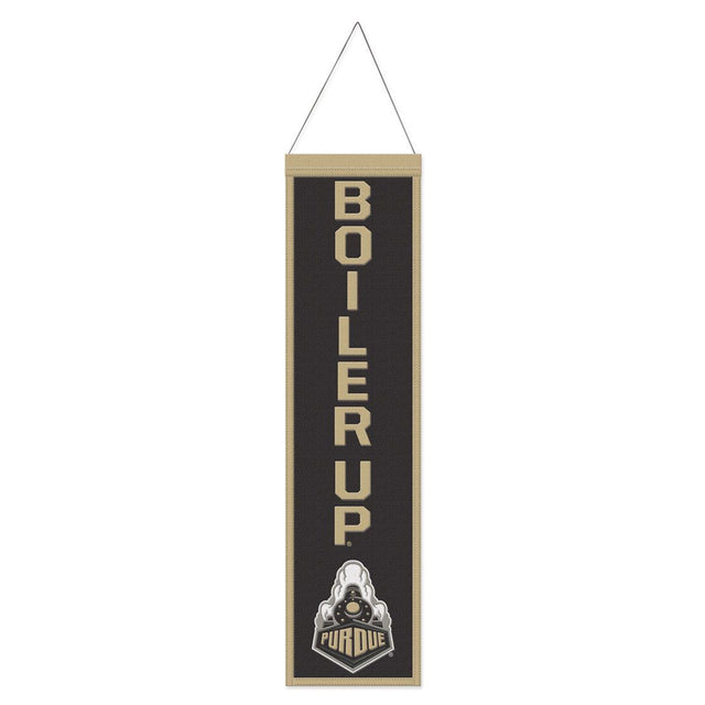 Purdue Boilermakers Banner Wool 8x32 Heritage Slogan Design